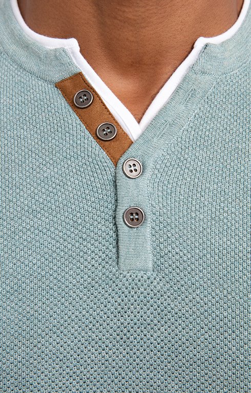 Pull col tunisien uni jerti