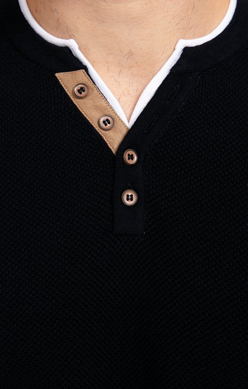 Pull col tunisien uni jerti