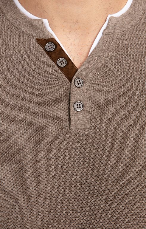 Pull col tunisien uni jerti