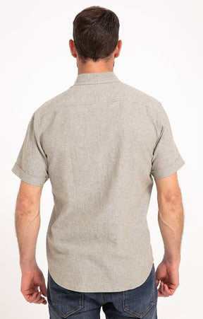 Chemise manches courtes unie Colin mao