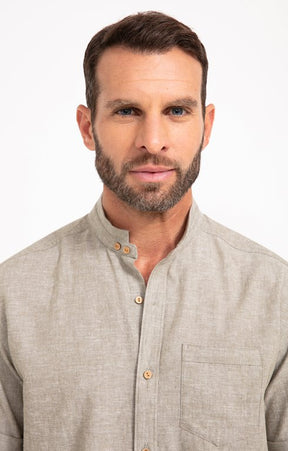 Chemise manches courtes unie Colin mao