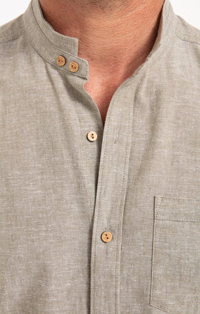 Chemise manches courtes unie Colin mao