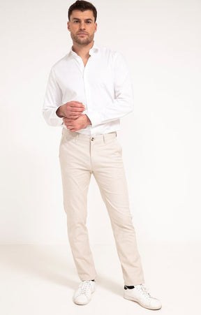 Pantalon chino creamy
