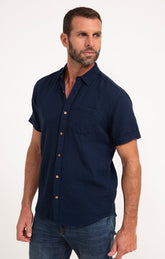 Chemise à manches courtes double gaze