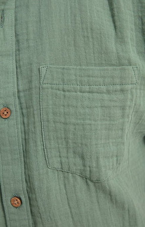 Chemise à manches courtes double gaze