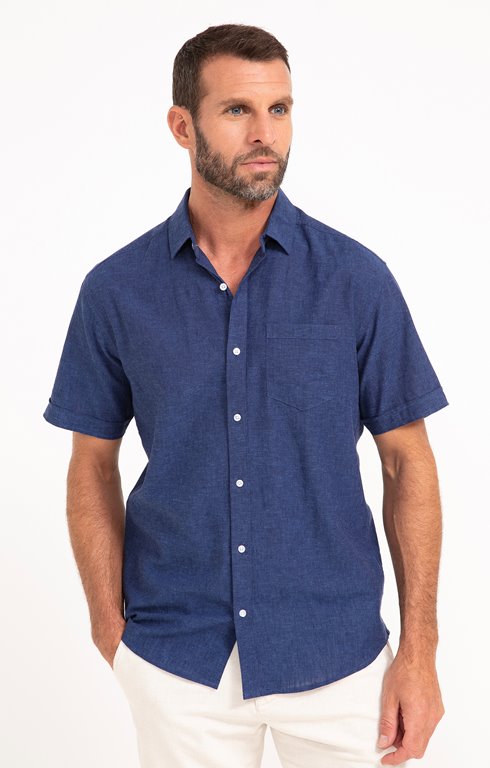 Chemise manches courtes unie Colin