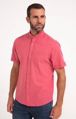 Chemise manches courtes unie Colin mao
