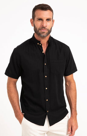 Chemise manches courtes unie Colin mao