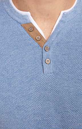Pull col tunisien uni jerti