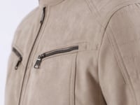 Blouson biker suede